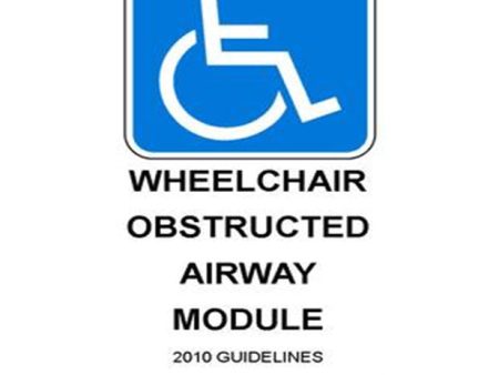 Wheelchair & Obstructed Airway Course -  Group For Sale