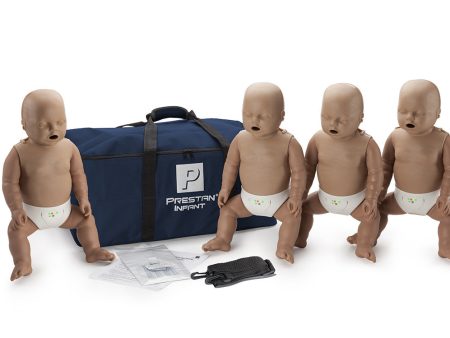 Prestan Infant Manikin 4 Pack with Monitor - Dark Skin Tone Online Sale