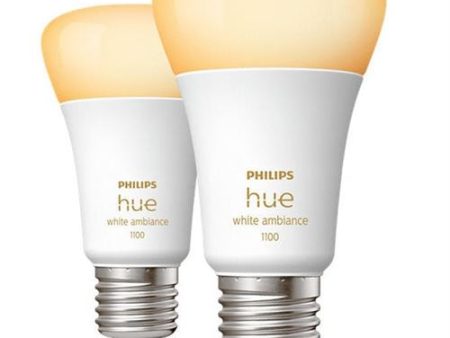 Lâmpada Smart Philips Hue LED Wi-Fi 8W E27 Pack 2 Unidades For Sale