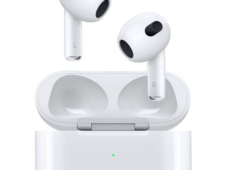 Auriculares True Wireless Bluetooth Apple AirPods (3.ª geração) - Caixa de carregamento MagSafe com Carregamento Qi - 2021 - Branco Online Hot Sale