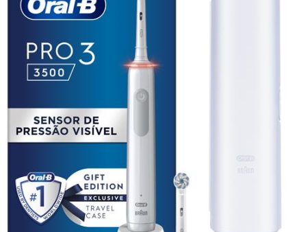 Escova de Dentes Elétrica Oral-B Pro 3 3500 - Branco Supply