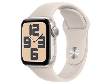 Apple Watch SE GPS 40mm - Alumínio Luz das estrelas | Bracelete Desportiva Luz das estrelas - M L For Cheap