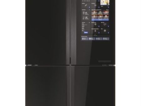 Frigorífico Americano Haier HCW9919FSGB | 190x90,5x69,7 cm | 386 L | F | Preto Online now