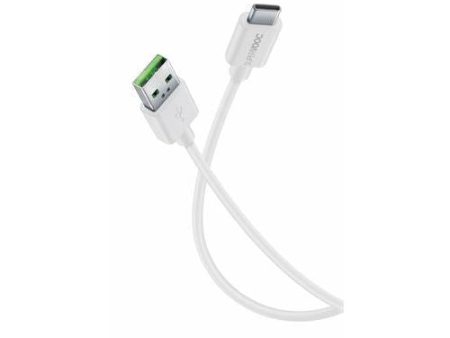 Cabo de Dados Cellularline USB-A   USB-C 1m Branco For Cheap