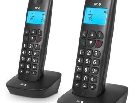 Telefone sem Fios SPC Air Pro Duo 7302N Duplo DECT Preto Online Sale