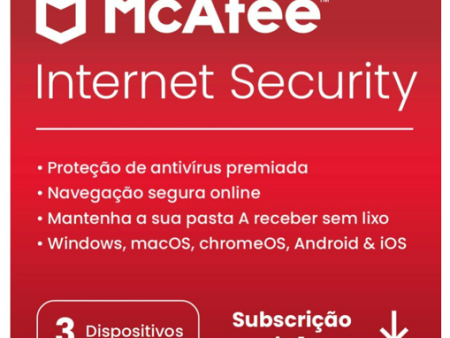 Software McAfee Internet Security - 1 Ano 3 Dispositivos (Formato Digital) Discount