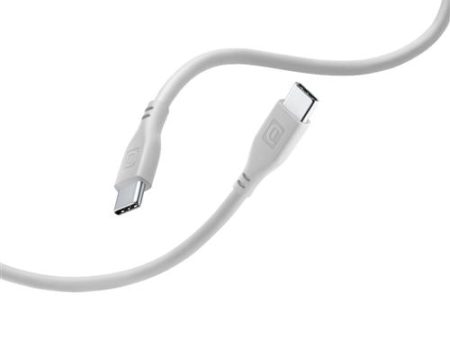 Cabo USB-C Cellular Line Soft 1.2m - Branco on Sale