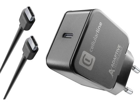 Carregador Cellularline Kit Casa Samsung USB-C 15W Preto Cheap