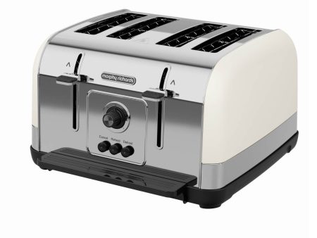 Torradeira Morphy Richards Venture Creme 4 Fendas (240132) For Sale