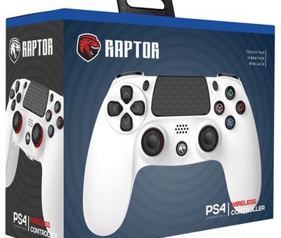 Comando sem Fios Raptor - Branco - PS4 Fashion