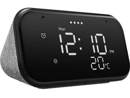 Smart Clock Lenovo Essential com Google Assistant - Soft Touch Grey Online Sale