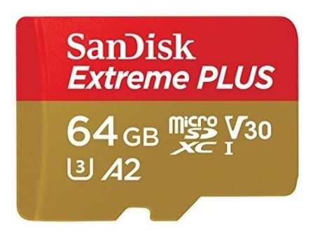 Cartão Micro SDXC SanDisk Extreme Plus 64GB Classe 10 V30 A2 U3 200 MB s Supply