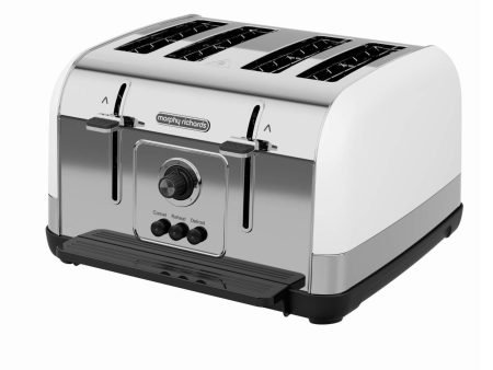 Torradeira Morphy Richards Venture Branco 4 Fendas (240134) Sale