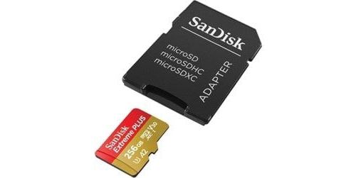 Cartão Micro SDXC SanDisk Extreme Plus 256GB Classe 10 V30 A2 U3 200 MB s Fashion