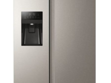 Frigorífico Americano Haier HSR3918FIMP | 177,5x90,8x65,9 cm | 337 L | F | Cinzento Online Hot Sale