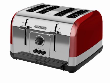 Torradeira Morphy Richards Venture Vermelho 4 Fendas (240133) Supply