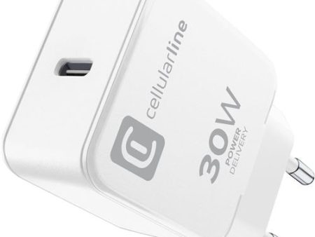 Carregador Cellularline Casa Usb-C 30W - Branco Cheap