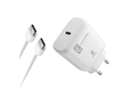 Carregador Cellularline Kit Casa Samsung USB-C 25W Branco Online Hot Sale