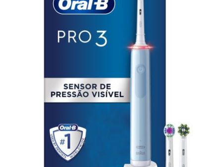 Escova de Dentes Elétrica Oral-BPro 3 3700 - Azul Online now