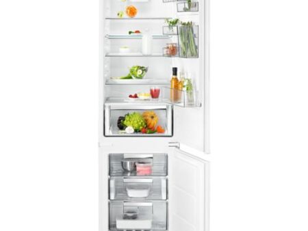 Frigorífico Combinado Encastrável AEG SCE819E5TS | 188,4x54,6x54,9 cm | 214 L | E | Branco For Sale