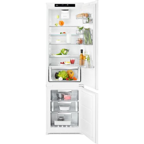 Frigorífico Combinado Encastrável AEG SCE819E5TS | 188,4x54,6x54,9 cm | 214 L | E | Branco For Sale