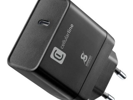 Carregador Cellularline Dual Super Fast Charger USB-C 45W For Cheap