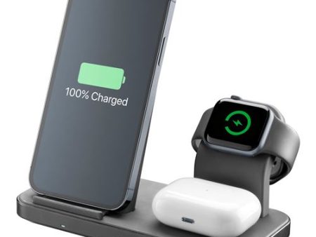 Carregador Wireless Qi Cellularline Trio Wireless Charger - Preto Supply