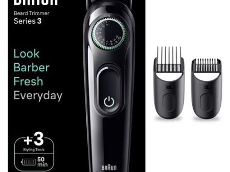 Aparador de Barba Braun Serie 3 BT3411 - Preto Verde Vivo Online Hot Sale