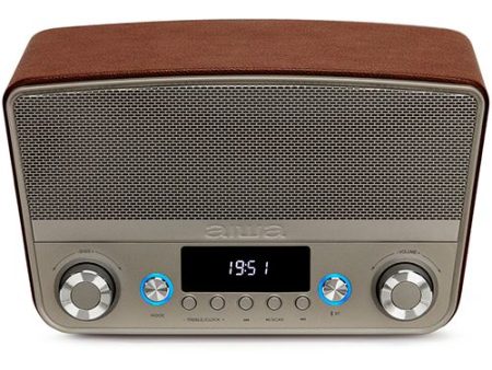 Coluna Bluetooth Aiwa BSTU-750 - Castanho Online