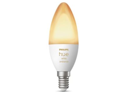 Lâmpada Smart Philips Hue LED Wi-Fi 5.2W B39 E14 For Sale