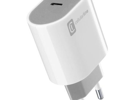 Carregador Cellularline Style Color ACHUSBCSMARTPD20WW USB-C 20W Cinzento on Sale