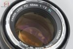 Rare!! Canon FD 55mm f 1.2 S.S.C. Blue AL SSC Aspherical on Sale