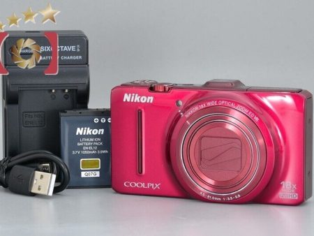 Very Good!! Nikon COOLPIX S9300 Imperial Red 16.2 MP Digital Camera Online now