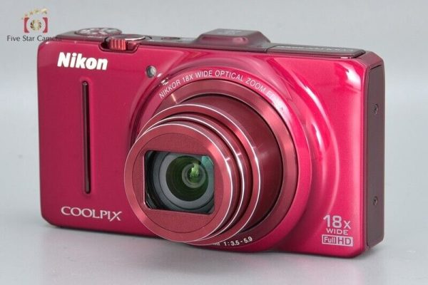 Very Good!! Nikon COOLPIX S9300 Imperial Red 16.2 MP Digital Camera Online now