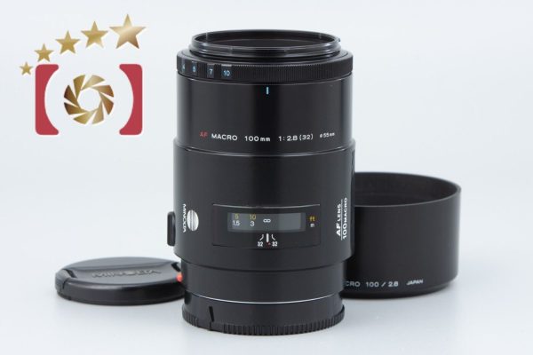 Very Good!! Minolta AF MACRO 100mm f 2.8 Early Model for Sony   Minolta A Mount Fashion