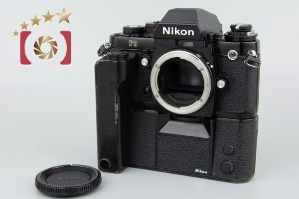 Very Good!! Nikon F3 Eye Level 35mm SLR Film Camera Body w  MD-4 Motor Drive Fashion